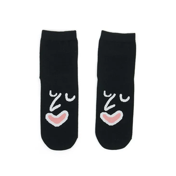 Svarte Emoji bomullssokker