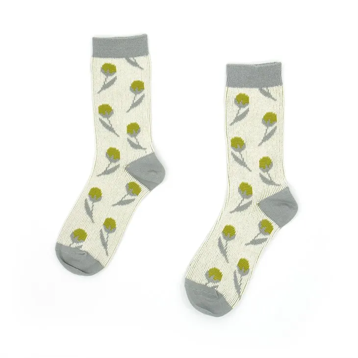 Broderi bomullssokker