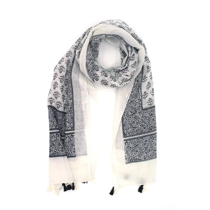 Floral poly kvinner skjerf