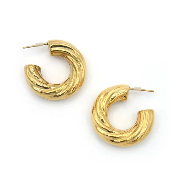 Gold Hoop øredobber
