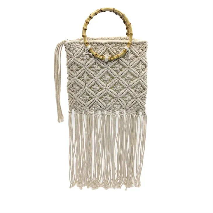 Medium hekleveske i bambus