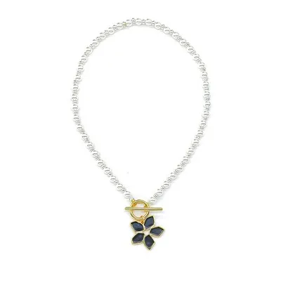Pearl Floral Choker halskjede