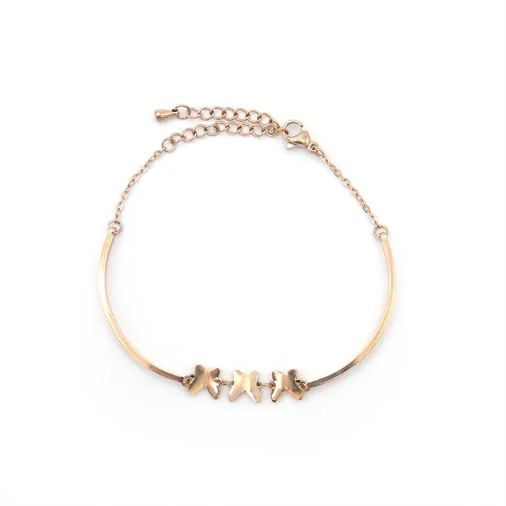 Rose blomster armbånd